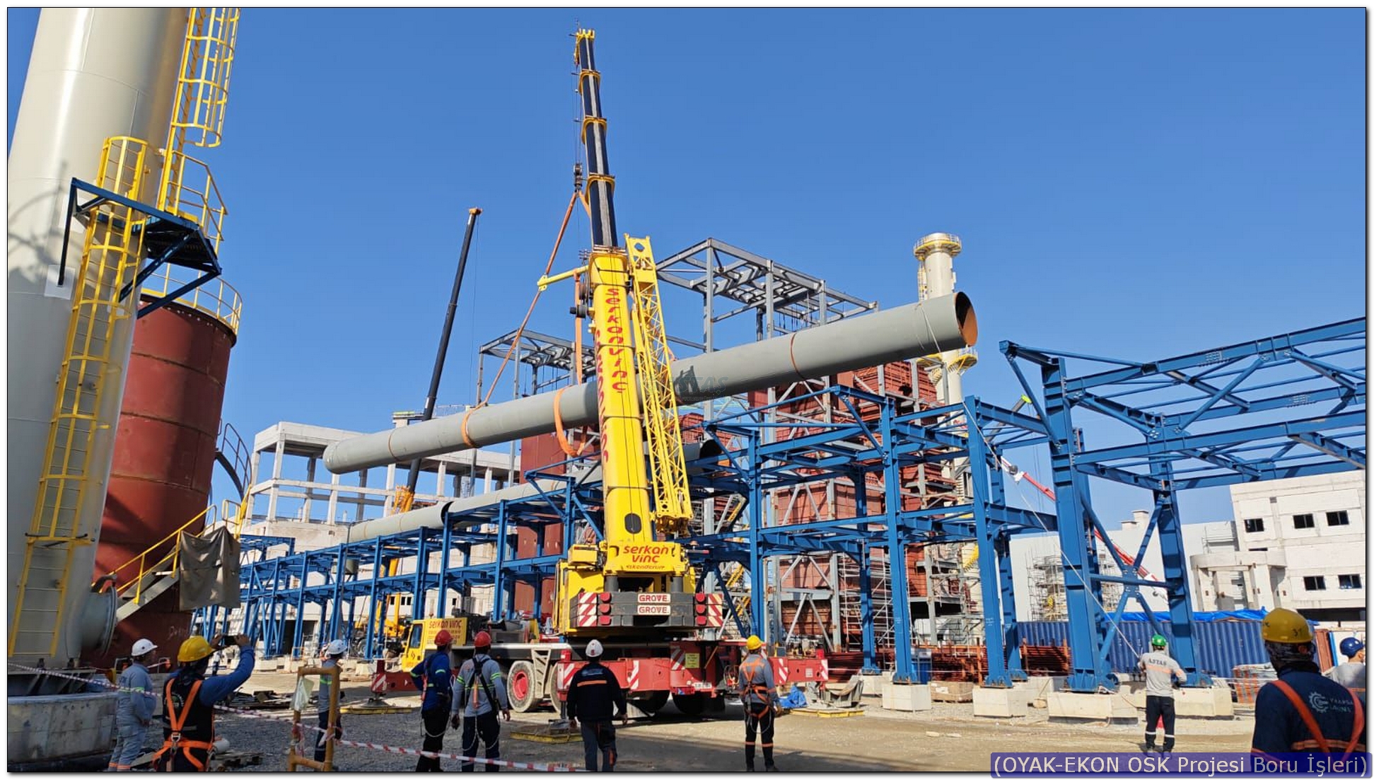 İskenderun Karbon Siyahı Projesi Boru Spool Montaj İşleri 